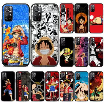 40 One Piece Monkey D Luffy чехол для Xiaomi Redmi A3 13C 10A 10C 12C 9A 9C 9T A3X Note 13 8 9 10 11 12 Poco F5 F6 C51 M6 X3 X6 C65 C50 C55 Pro Plus 5G Redmi Note 13 Pro 5G лавовый