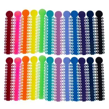 40 палочек, стоматологические ортодонтические лигатуры, эластичные резиновые брекеты