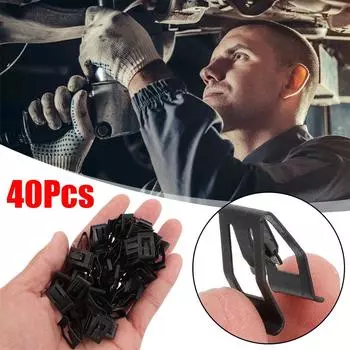 40 Pcs Buckle Dashboard Fastener Clip Car Accessories Retainer Clips For Iron Mounting Metal Universal Vehicle Automobile C6E5