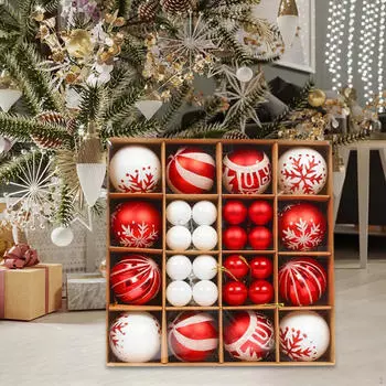 40 Piece Ornament Set, Christmas Tree Decoration, Hanging Decoration Style A