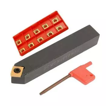 40° SCMCN 1616H09 16 мм 5/8 токарный станок с ЧПУ нейтральный держатель токарного инструмента + 10 шт CCMT09T304