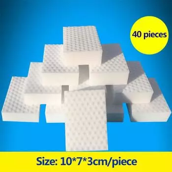 40 шт. 100*70*30 мм Высокоплотная спрессованная губка для чистки кухни, поставщик высшего качества темно серый