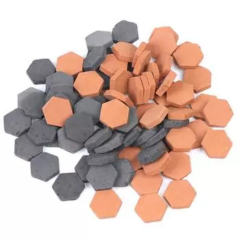 40 шт. 1/16 масштаб имитационная миниатюрная шестиугольная красная кирпичная модель игрушки