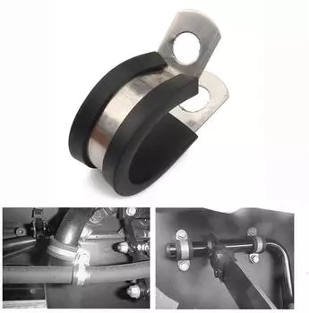 40 шт. 1,75 дюйма Нержавеющая сталь Кабельный зажим Резиновый амортизированный Изолированный зажим Металлический зажим Трубодержатель для Трубы или Провода