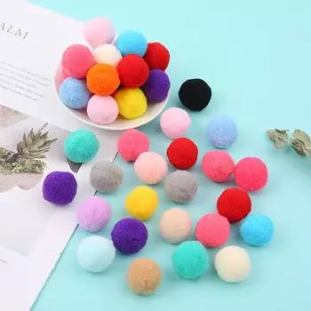 40 шт./20 шт. 18/25 мм пушистый шарик для домашнего украшения многоцветный плюшевый шарик для самостоятельного украшения одежды ручной работы ювелирные изделия аксессуары аксессуары 25mm 20Pcs коричневый