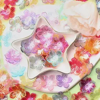 40 шт. 22,8 мм для изготовления ювелирных изделий, браслет, ожерелье, акриловые бусины в форме солнечного цветка, сделай сам, свободные разделительные бусины ручной работы разноцветный