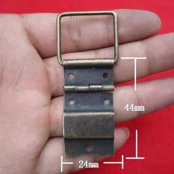40 шт. 24*44 мм мини-шкафные дверные петли для ящиков, антикварные 4 отверстия, декоративные петли для шкатулок для украшений, мебельная фурнитура