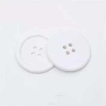 40 шт. 25 мм черные/белые/мульти смоляные круглые пуговицы с 4 отверстиями для одежды швейные принадлежности скрапбукинг украшения поделки своими руками белый