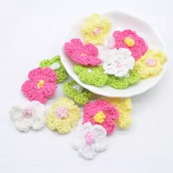 40 шт. 25 мм шерстяная цветочная аппликация для одежды «сделай сам», шляпа, обувь, принадлежности для рукоделия, принадлежности для шитья, нашивки, головные уборы, заколки для волос, аксессуары для декора зелёный