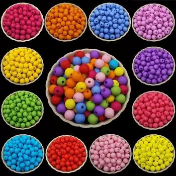 40 шт. 8 мм акриловые круглые свободные бусины «сделай сам» для изготовления ювелирных изделий, подвеска, оптовая продажа, матовые бусиныg