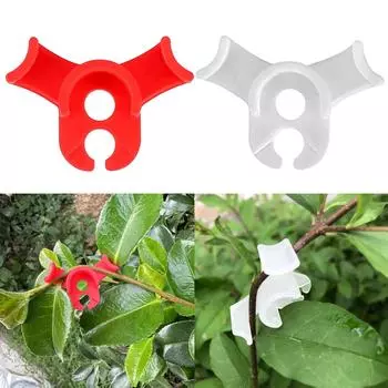 40 шт. 90-градусный тренажер для сгибания растений, низкострессовый тренажер для веток, зажим для манипуляции ростом томатов и перцев красный