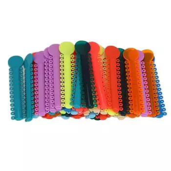 40 шт. брекеты для зубов лигатуры стяжки пластиковые цветные стоматологические эластичные лигатуры стяжки для стоматологии