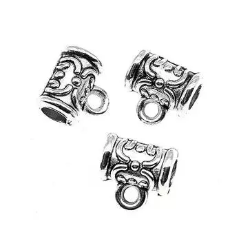 40 шт., бусины, принадлежности для ювелирных изделий, компоненты, бусины, 7x7x5 мм, размер отверстия 3 мм, B13774 античный серебряного