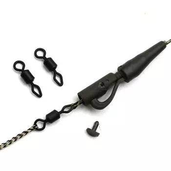 40 шт., быстросменные вертлюги для карпа, приспособления для ловли карпа, подходят для свинцового зажима, карповые терминалы, аксессуары для снастей pesca