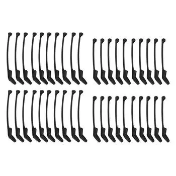 40 шт., чехлы для крючков для ловли карпа, резиновые, анти-оснастки, рыболовные крючки, нескользящие, D-образные чехлы для крючков