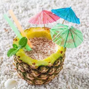 40 шт., цветные палочки для фруктов, зубочистки для напитков, одноразовая бумажная бирка для зонтика для домашнего декора, вечеринки 40pcs