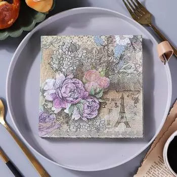 40 шт. двухслойные бумажные салфетки с цветочным принтом, утолщенные полотенца из тканевой бумаги для свадьбы Style K