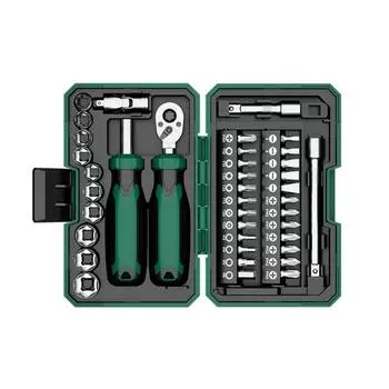 40 шт. гаечный ключ с храповым механизмом и отвертка DIY инструмент для домашнего ремонта магнитная отвертка набор бит ручной ремонт