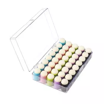 40 шт. Губка для пальцев, мелки, штемпельные чернила для штамповки, рисования, живописи