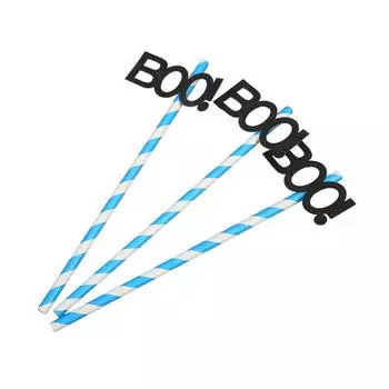 40 шт. Хэллоуинские бумажные соломинки Толстые Прочные Красивые Милые Бумажные Питьевые Соломинки для Вечеринки на Хэллоуин