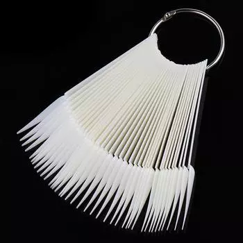 40 шт., карта для нанесения лака для дизайна ногтей, образец практики, дисплей с ложными советами Clear