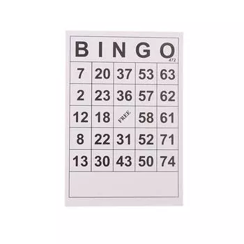 40 шт. карточек бинго, легко читаемых, 75 фишек, карточная игра, настольная игра, развивающая интеллектуальная игра, развивающие игрушки бинго для детей