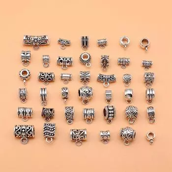 40 шт./компл., бусины-подвески, принадлежности для изготовления ювелирных изделий, компоненты тренда