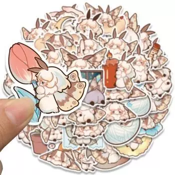 40 шт./компл., наклейка с изображением мотылька, самоклеющаяся, водонепроницаемая, из ПВХ, чехол для телефона «сделай сам», чашка, чехол для багажа, скейтборда, ноутбука, альбом для скрапбукинга, набор наклеек с граффити 1 Set