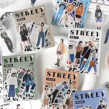 40 шт./компл. наклейки для ручного счета, сделай сам, нежная печать, долговечная клейкая лента, специальная масляная бумага для детей