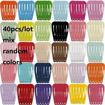 40 шт./Лот Принт Аксессуары для волос Капающая заколка для волос Принцесса Заколка для волос Корейская заколка для волос Мультяшный головной убор Однотонные заколки для девочек