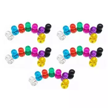 40 шт. магнитов для белой доски разных цветов, прочные акриловые многоцелевые магнитные кнопки для офиса