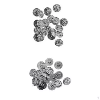 40 шт., металлические пуговицы с хвостовиком, изысканные пуговицы для костюмов, спортивного пальто, униформы, курток, 17 мм