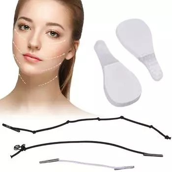 40 шт. мгновенные невидимые наклейки для лица, шеи, глаз, двойной подбородок, V-образная форма, сменные ленты, тонкий пластырь для макияжа, подтяжка лица, клей запрет