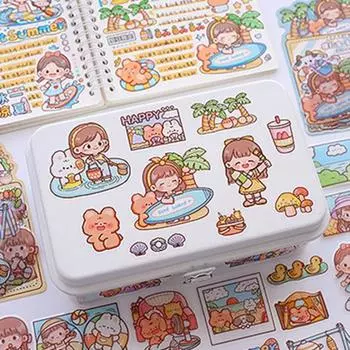 40 шт. милые наклейки украшения очаровательные мультяшные граффити бутылки с водой журнал наклейки вечеринка подарки канцелярские принадлежности B