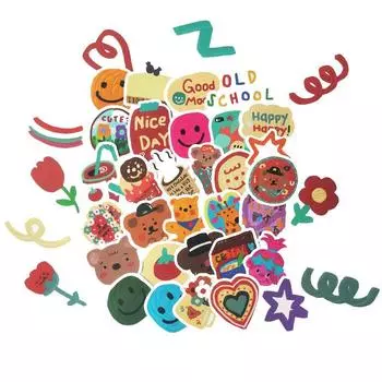 40 шт. милые праздничные наклейки для украшения те же милые наклейки наклейки для багажа в видеочате наклейки для кружек наклейки для украшения ноутбука