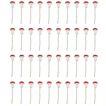 40 шт. миниатюрное украшение в виде гриба пластиковый горшок для гриба микро ландшафтное украшение