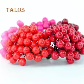 40 шт. на 1 связке имитация искусственных ягод, реалистичные искусственные фрукты, еда, домашний декор