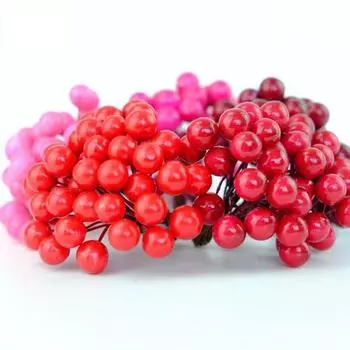 40 шт. на 1 связке имитация искусственных ягод, реалистичные искусственные фрукты, еда, домашний декор зелёный