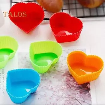 40 шт. Набор разделителей для ланч-боксов, многоразовые силиконовые формочки для кексов, формы для выпечки маффинов, термостойкие разделительные стаканчики для ланч-бокса, коробки Bento 40pcs