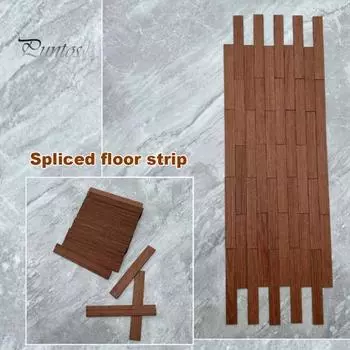 40 шт. напольного покрытия для миниатюрного кукольного домика с натуральной текстурой, миниатюрный набор для самостоятельного изготовления напольного покрытия, креативные аксессуары для миниатюрного кукольного домика света кофе