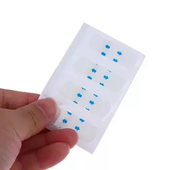 40 шт. невидимые V-образные ленты для подтяжки лица, наклейки для удаления морщин, наклейки для лица, лба, шеи, антивозрастные пластыри, маска для похудения лица