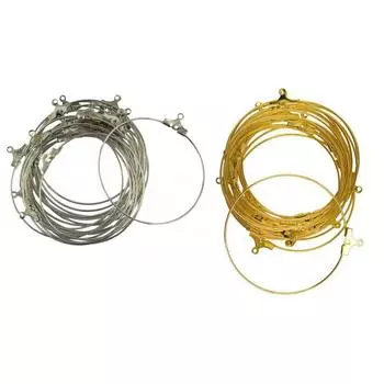 40 шт., обруч, петля, серьги, проволока для ушей, изготовление ювелирных изделий, фурнитура «сделай сам» as described