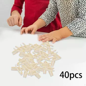 40 шт. обучающие пинцеты, развивающие игрушки для детей, сенсорика для развития мелкой моторики белый