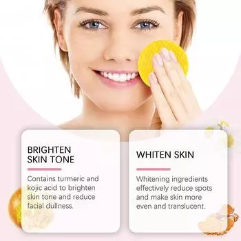 40 шт. очищающие отшелушивающие подушечки с куркумой и койевой кислотой для ежедневного очищения и ухода за кожей