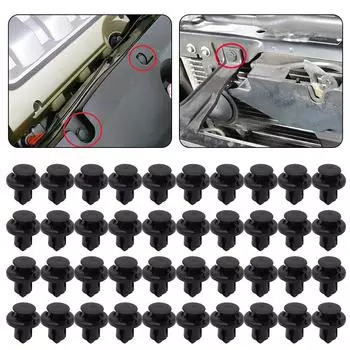 40 шт. Пластиковая пряжка для бампера автомобиля, пряжка для Honda, Accord 03-12, Civic 01-16, CR-V 02-06, Jazz 08-12, S2000 99 CHINA