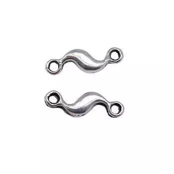 40 шт., подвески, подвески, компоненты ювелирных изделий, аксессуары, античное серебро, цвет цинкового сплава, 11X3 мм