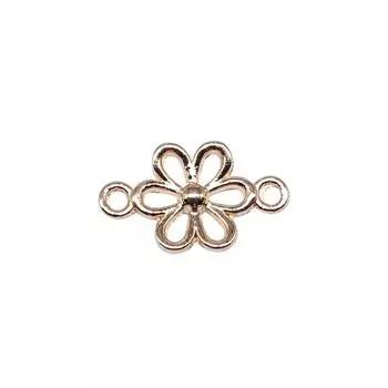 40 шт., подвески в виде цветка, компоненты ювелирных изделий, аксессуары, Kc, золотой цвет, цинковый сплав, 15X9 мм