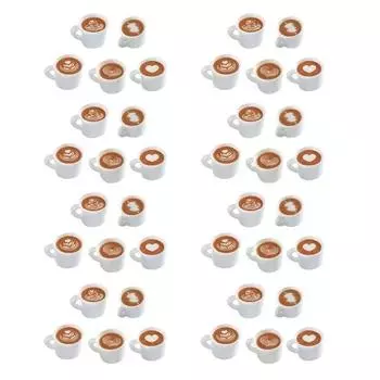 40 шт. Полимерные DIY Статуэтки Кофейные чашки Мини-поделки Легкий Декор для кукольного домика