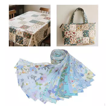 40 шт. полосок ткани в рулонах Jelly, цветочные лоскутные узоры, 2,5 дюйма, коллекция, шитье, пэчворк, рукоделие синий