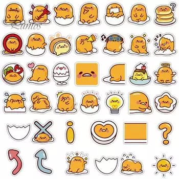 40 шт. практичная сильная липкость без остатка DIY наклейка симпатичная яйцо напечатанная гитара скейтборд DIY граффити наклейка детский подарок Sets